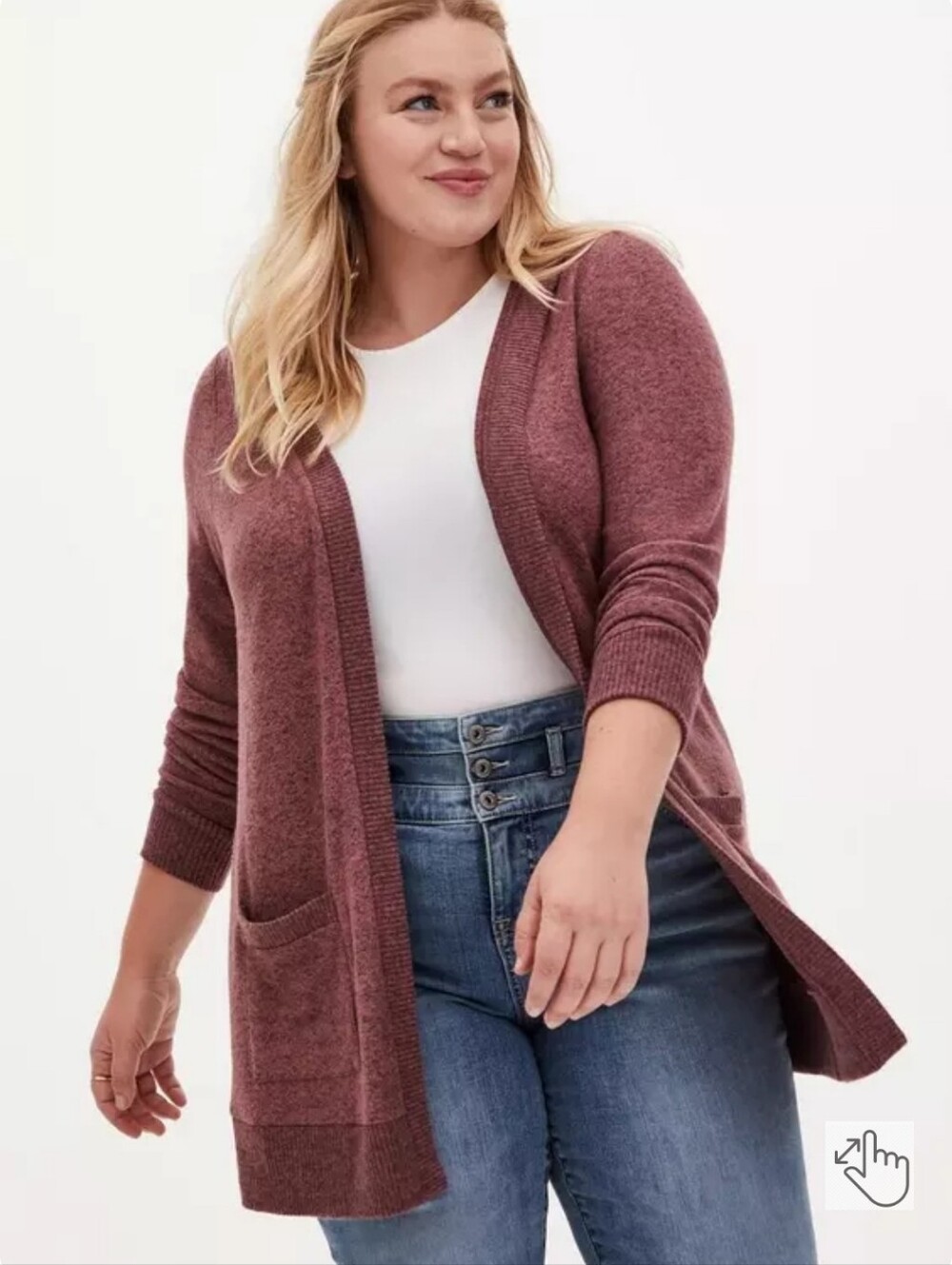 torrid Open-Front Hooded Super Soft Cardigan